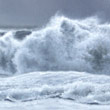 North Sea breaker  |  2012  |  oil on canvas  |  12 x 44 cm