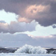 Morgen an der Nordsee   |  2012   |  l auf Leinwand   |  20 x 50 cm