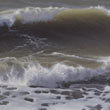 Wellen II   |   2020   |  Öl auf Leinwand  |   20 x 45 cm