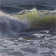 Welle I   |   2021   |  Öl auf Leinwand   |  40 x 40 cm