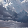 Cumulus clouds over the sea   |   2020 | oil on canvas | 30 x 30 cm