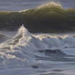 Waves in the evening   |   2018 | oil on canvas | 20 x 60 cm